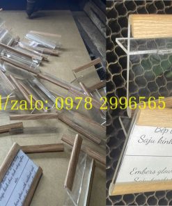 Bảng tên món ăn bằng mica