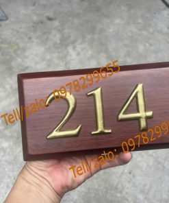 Biển số phòng bằng gỗ đẹp sang trọng