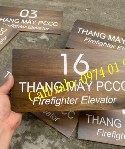 Biển tên phòng vân gỗ