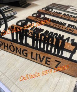 Mẫu biển số phòng gỗ đẹp ấn tượng