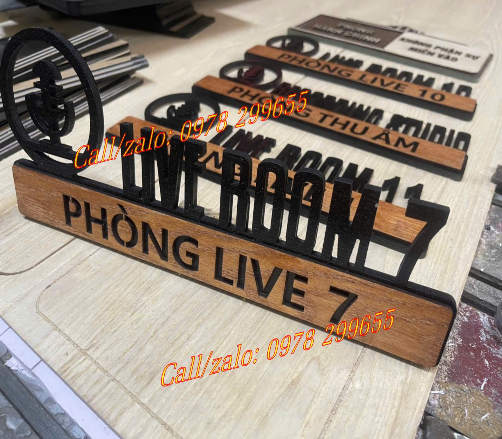 biển số phòng gỗ đẹp ấn tượng