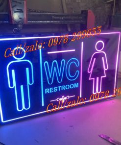 Biển wc toilet phát sáng