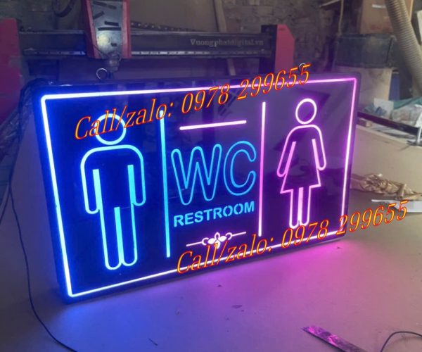 Biển wc toilet phát sáng