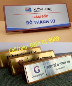 Biển chức danh gỗ đặt bàn rẻ đẹp
