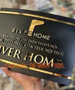 Mẫu biển công ty inox đẹp nổi bật