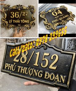 Biển số nhà đúc nhôm đẹp rẻ