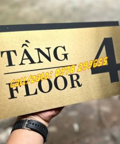 Biển số tầng inox đẹp