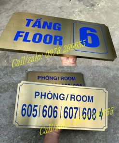 Biển số tầng inox cho chung cư