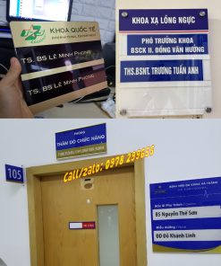 Biển tên phòng khám bác sỹ điều dưỡng