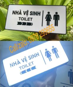 Biển nhà vệ sinh toilet nam nữ phát sáng đẹp