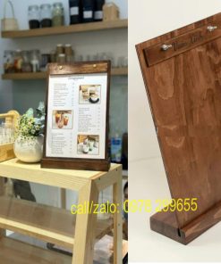 Menu đế gỗ đẹp tiện lợi
