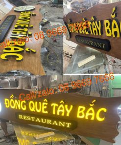 Bảng hiệu gỗ homestay nhà hàng đẹp