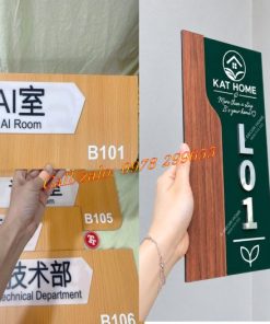 Biển số phòng gỗ giá rẻ
