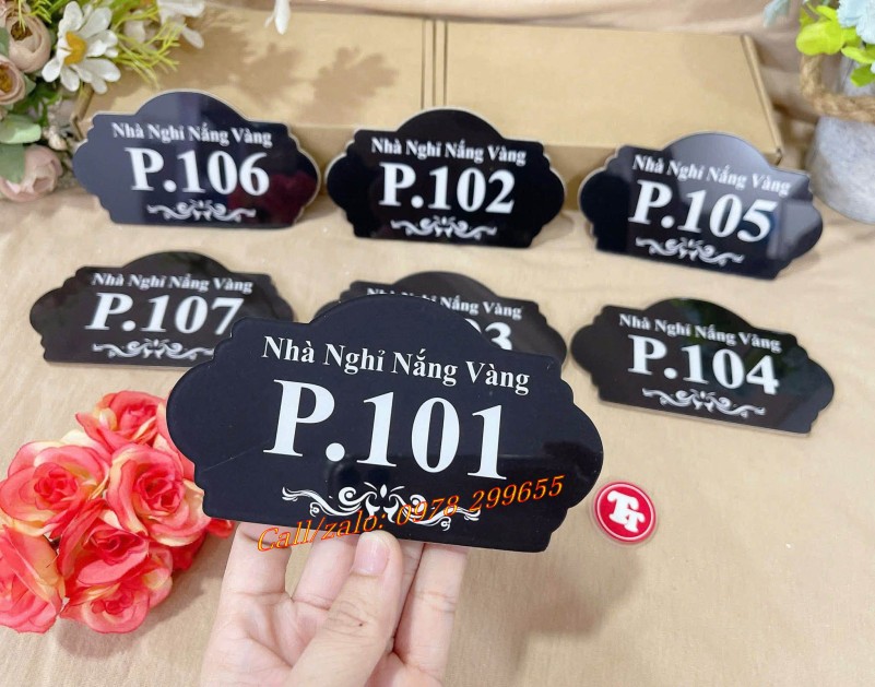 biển số phòng đẹp cho nhà nghỉ